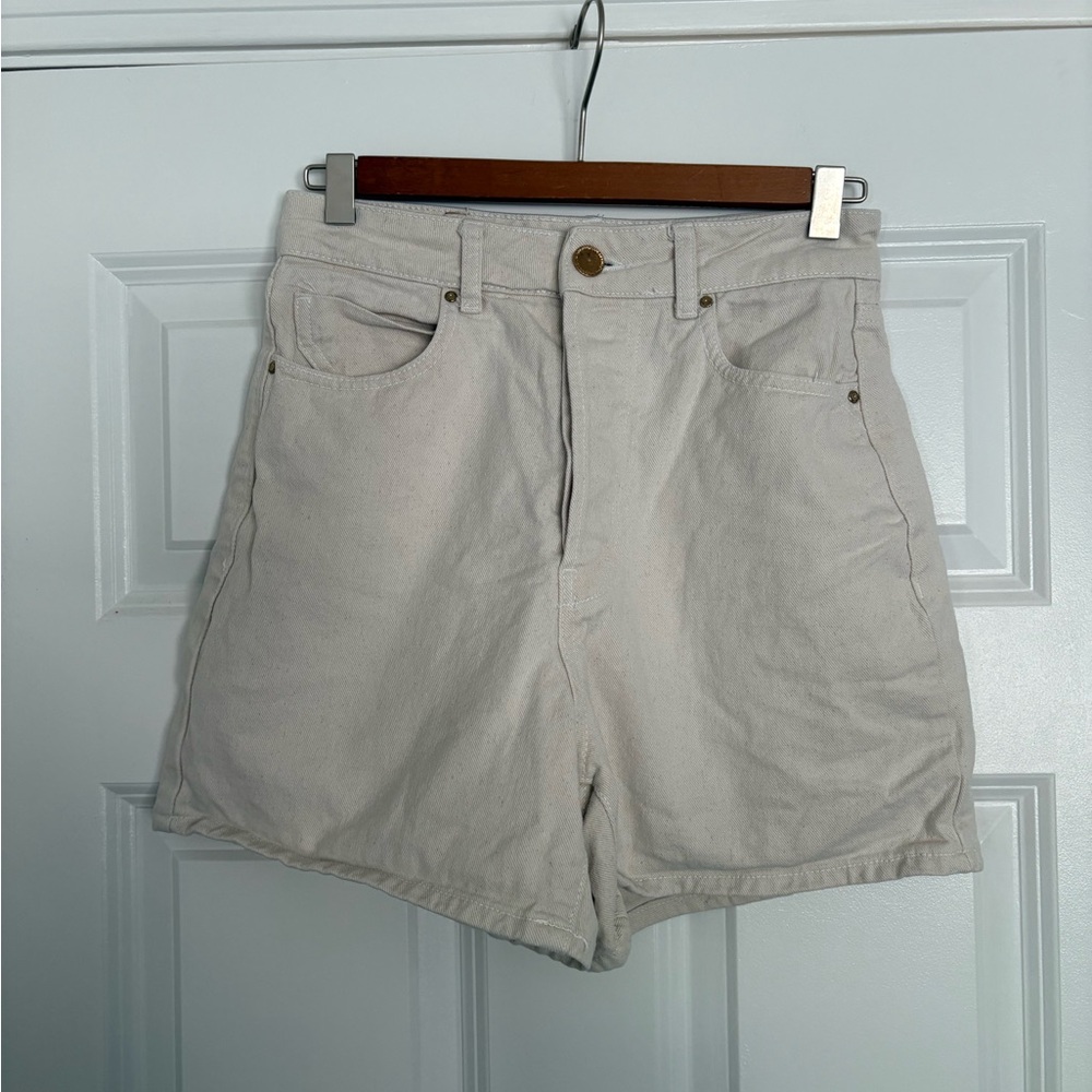 Zara Beige Jean Shorts